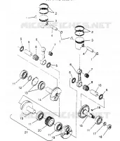 KOLBEN   KURBELWELLE 500 CARB 0952764 (4929192919C008)