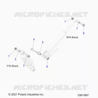 SUSPENSION, SHOCK MOUNTING, REAR SUSP.