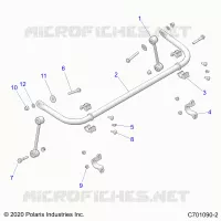 SUSPENSION, STABILISATORSTANGE, REAR