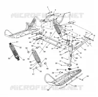 FRONT SUSPENSION AND SKI XLT/0930767,XLT SP/0930667    XLT SKS/0930567 (4923012301011A)