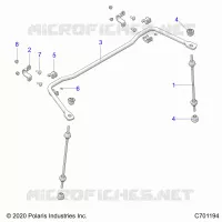 SUSPENSION, REAR STABILISATORSTANGE