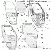 DOORS, WNDW STD, FRONT, FULL CRANK