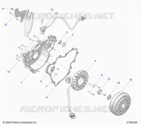ENGINE, STATOR AND FLYRAD