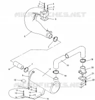 ABGASSYSTEM SLX 780 B954287 (4933953395B005)