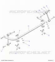SUSPENSION, STABILISATORSTANGE, REAR