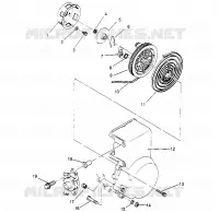RÜCKZUG ANLASSER ASSEMBLY XLT 0950756, XLT SKS 0950556,  XLT SKS EURO E950556 (4928842884D003)