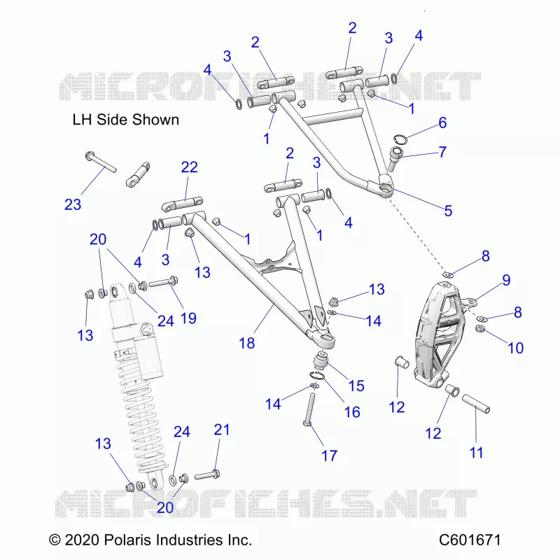 SUSPENSION, CONTROL ARMS, SPINDLE, IFS SCHOCK MNTG