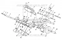 FRONT Drehmomentarm 700 XCR 0985678(A) and EUROPEAN 700 XCR E985678 (4943114311B012)