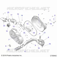 ANTRIEB, CLUTCH COVER AND DUCTING