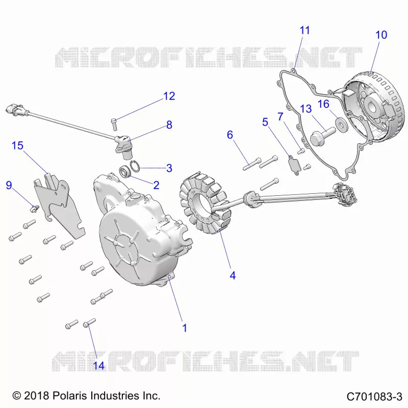 MOTOR, STATOR AND COVER