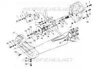 GETRIEBEGEHÄUSE/BREMSE AND KETTEN ??COVER MOUNTING 4X4 300 W948130 (4926762676C003)
