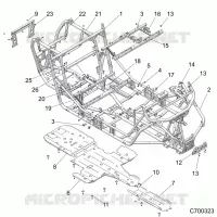 CHASSIS, MAIN FRAME AND SKID PLATES