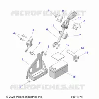 ELEKTRIC, BATTERY, MANUAL START POWER UP COMPONENTS