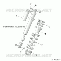 SUSPENSION, FRONT SHOCK MOUNTING