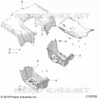 HINTER CAB, SEAT AND FOOTWELLS