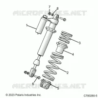 SUSPENSION, FRONT SHOCK MOUNTING