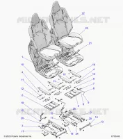 SITZ ASM. AND SLIDER, FRONT