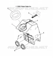 MOTOR, LUFTFILTERKASTEN  ASM.