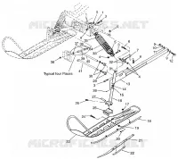 FRONT SUSPENSION AND SKI