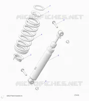 SUSPENSION, REAR SHOCK MOUNTING