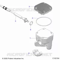 LENKUNG, CONTROLS, THROTTLE ASM. AND CABLE