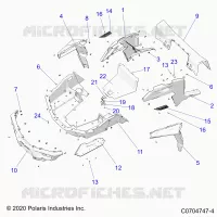KAROSSERIE HINTEN RACK AND FENDERS