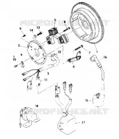 MAGNETO ASSEMBLY   350 2X4