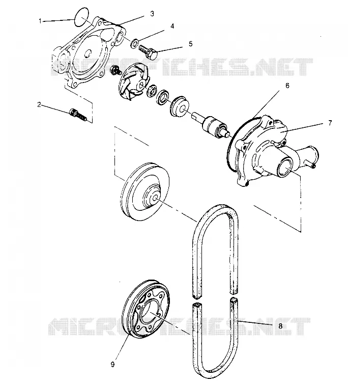WASSERPUMPE XLT TOURING 0952857 and  EUROPEAN XLT TOURING E952857 (4929172917C009)