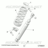 SUSPENSION, FRONT SHOCK MOUNTING