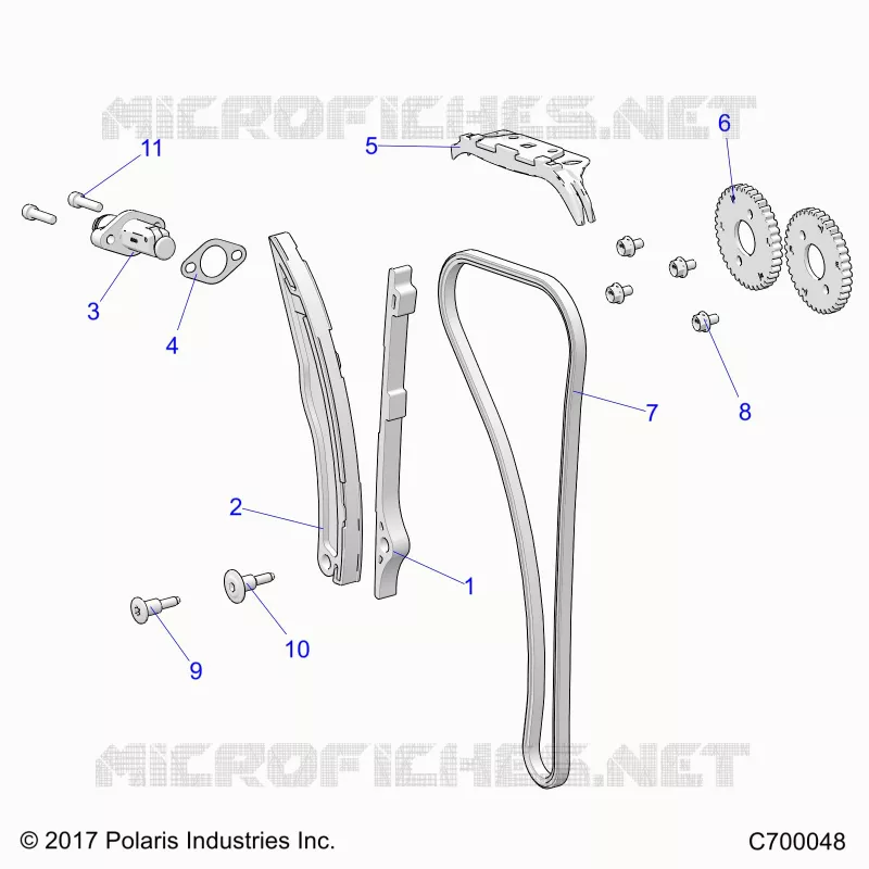 CAM CHAIN AND TENSIONER