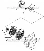 RÜCKZUG ANLASSER ASSEMBLY Storm E940782 and Storm SKS E940582 (49274427440039)