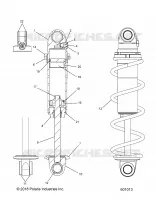 SUSPENSION, FRONT SHOCK TRACK (BLACK COIL OVER)