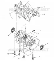 CRANKCASE ASSEMBLY 440 XCR 0951660 (4929112911C009)