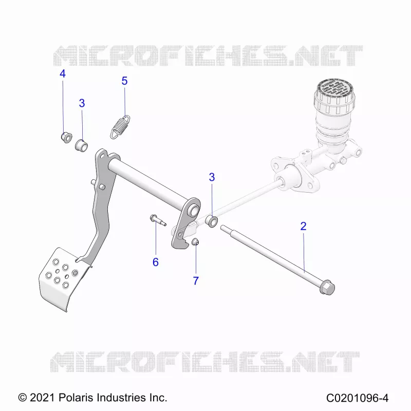BRAKES, PEDAL AND MASTER CYLINDER MOUNTING