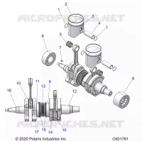 ENGINE, PISTON AND KURBELWELLE