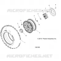 RADS, FRONT TIRE AND BRAKE DISC