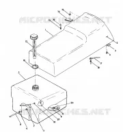SITZ/GASBEHÄLTER ASSEMBLY WideTrak (4921302130003A)