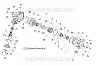 ANTRIEB, FRONT GETRIEBEGEHÄUSE INTERNALS (Built 3/04/10 and Before)