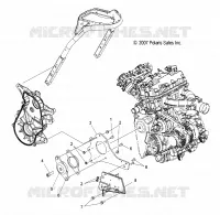 MOTOR, MOUNTING, RH and FRONT