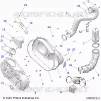 ANTRIEB, CLUTCH COVER AND DUCTING
