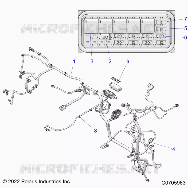 ELEKTRIC, WIRE HARNESSES, CHASSIS- R22MAA50A1/A7 (C0705963)