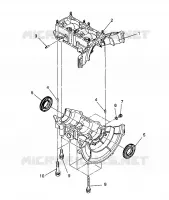 CRANKCASE ASSEMBLY LITE/0933433 AND  LITE DELUXE/0933431 (4922972297028A)