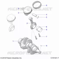 ENGINE, KURBELWELLE AND PISTON