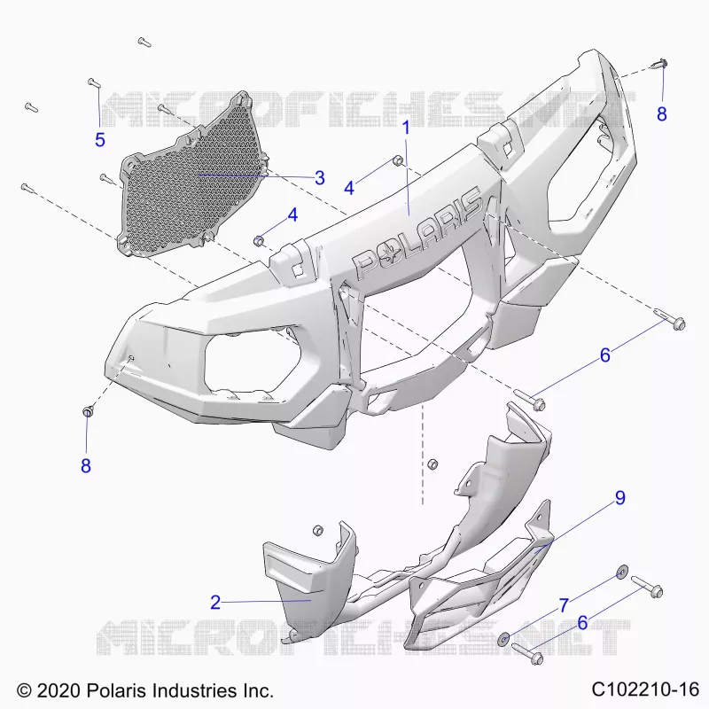 FRONTSTOSSSTANGE AND MOUNTING