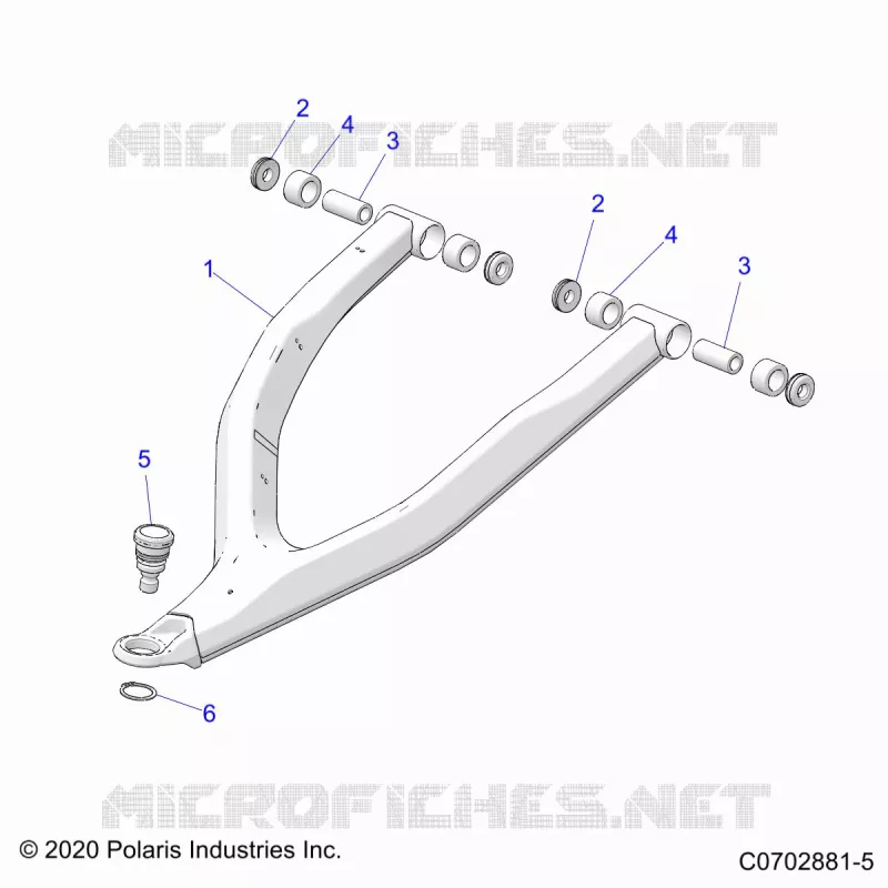 FRONT SUSPENSION CONTROL ARM UPPER