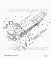 CHASSIS, CLUTCH GUARD, FOOTRESTS, AND RUNNING BOARDS