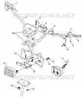 LENKER   SCHEINWERFER  Scrambler 500 W97BC50A (4943074307B009)