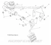 BREMSES, PEDAL AND MASTER CYLINDER MOUNTING