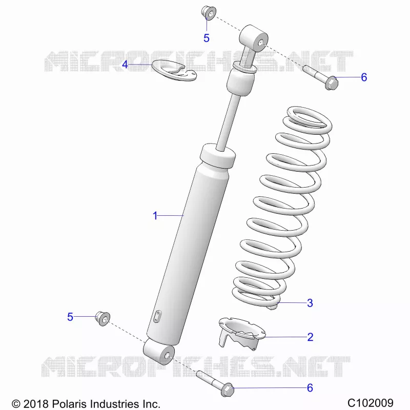 SUSPENSION, FRONT SHOCK