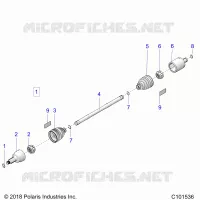 ANTRIEB, DRIVE SHAFT, FRONT